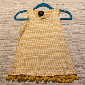 W5 Mustard Yellow Tassle Tank